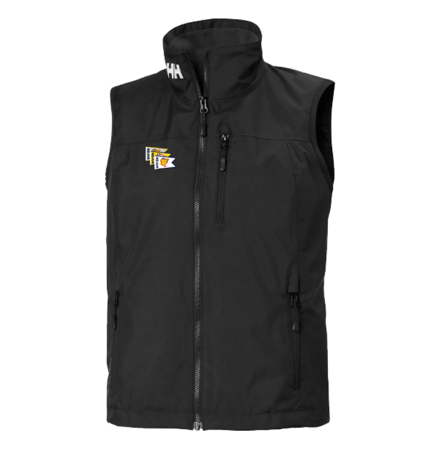 Women's Helly Hansen Vest in Black with burgees logo on the right chest