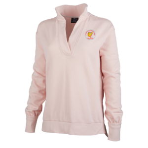 Women's Coastal sweatshirt in Pale Pink with AGLCA logo