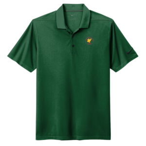 Men's Nike Polo in Green with AGLCA logo